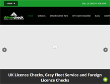 Tablet Screenshot of drivercheck.co.uk